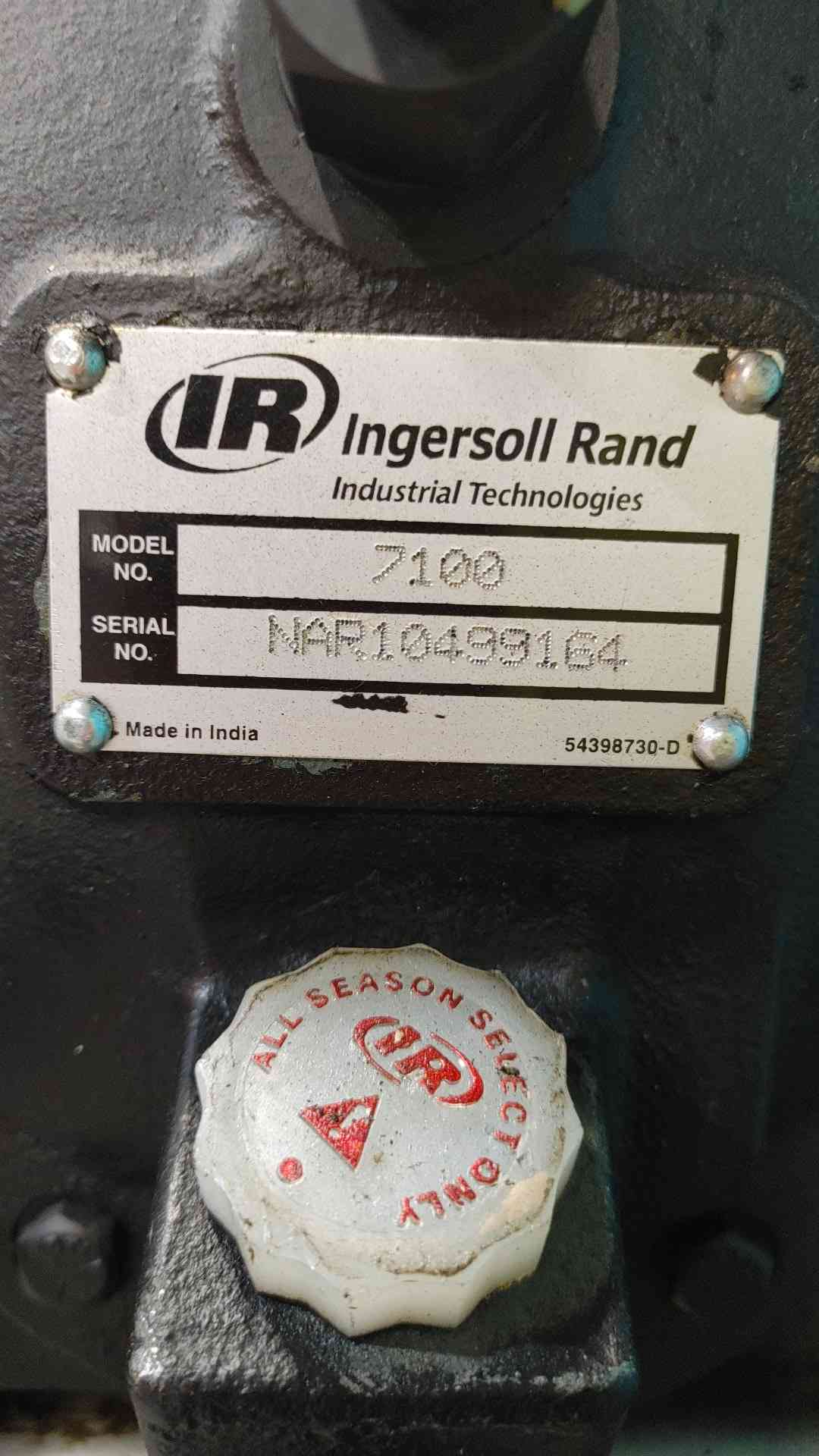 7.5 HP Ingersoll-Rand #T30, duplex air compressor, 7100 10D pump, tank mounted, 230/460 V., 3PH - Image 6