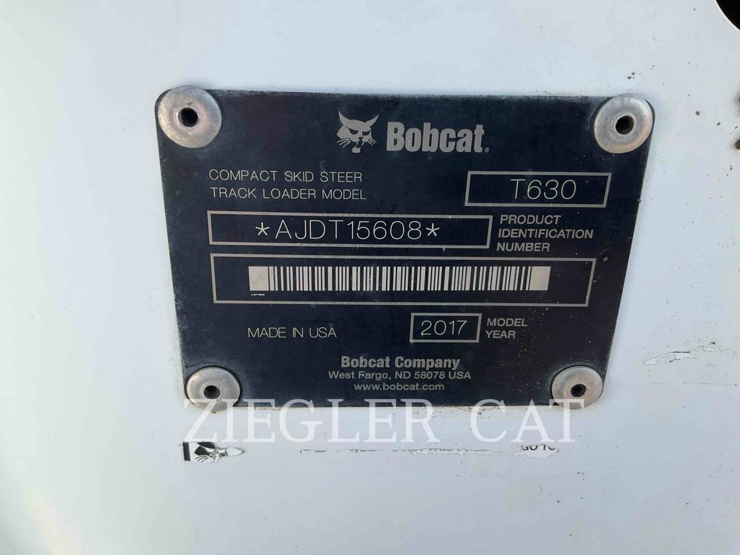 Bobcat T630, 2971 hours, S/N: AJDT15608, 2017 - Image 6