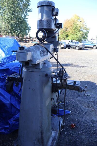 Bridgeport #Series-I, vertical mill, 48" x9" tbl., 2 HP, 36" X, 12" Y, 16" Z, 60-4200 RPM, R-8, 5" quill, 750 - Image 5