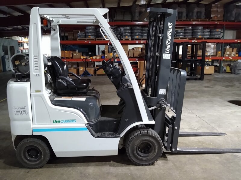 5000 lb. Unicarriers #MAPIF2A25LV, LP gas pneumatic tire forklift, side shift, 48" forks, 2022 (2 available) - Image 1