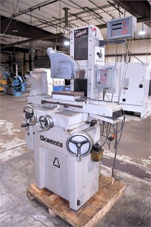 6" x 12" Okamoto #6-12/14, hand feed surface grinder, 15" x 8" travel, 8" x 3/4" x 1-1/4" wheel, 2 HP, 230 - Image 1