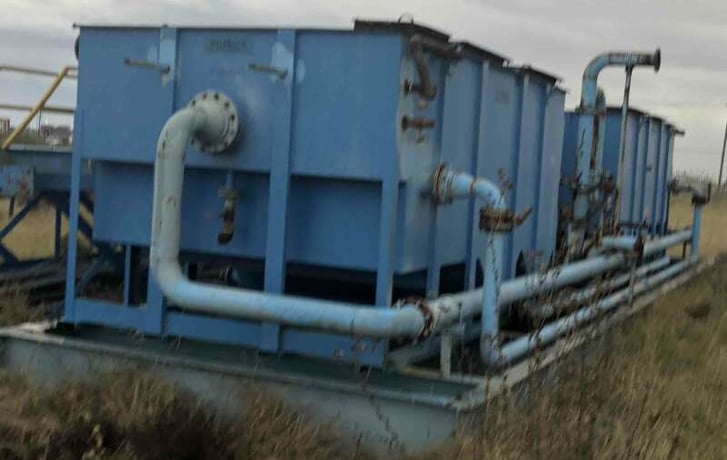 Parkson #SRC500, Coalescer, 1000 GPM approx, oil/water/solids separator, slant rib, Carbon Steel, dual units - Image 1