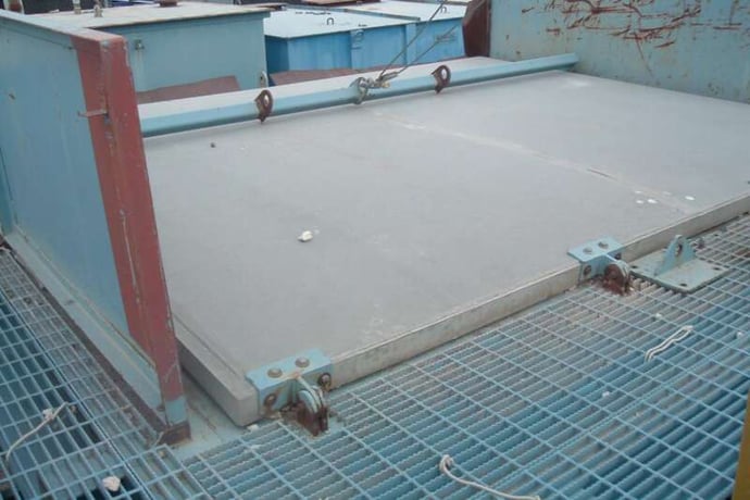 Sludge feed Hopper, 25 cu.yd., 12' W x 9' H x 14' L, 4 screw discharge to truck, Carbon Steel, unused - Image 6