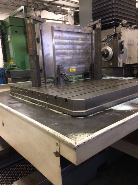 5.9" Wotan #Cutmax-3, CNC Boring Mill, 78" vertical, 98" table travel, 78" x 78" indexing table, 2500 RPM - Image 4