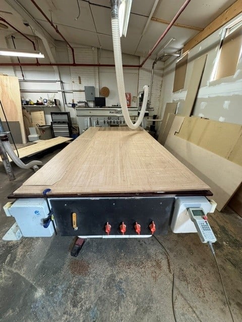 FlexiCAM #Pro-1530, CNC Router, 5' x 10' table, 121" X, 61" Y, 11" Z, 24000 RPM, 10 ATC, vacuum system, ER32 - Image 5