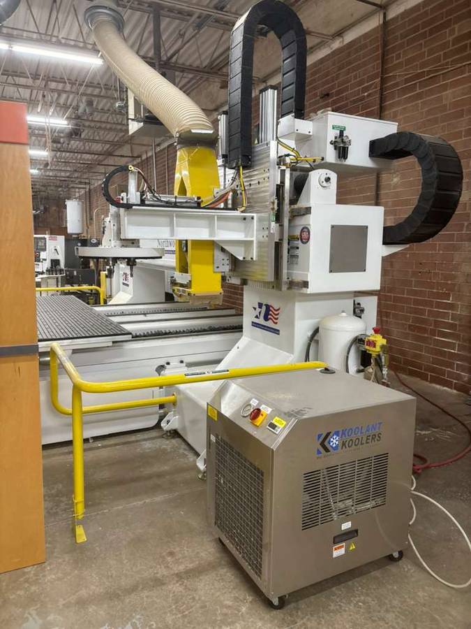 Northwood #CS255, CNC Router, 5' x 10' table, vacuum pumps, boring block, 2015 - Image 8