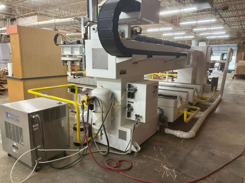Northwood #CS255, CNC Router, 5' x 10' table, vacuum pumps, boring block, 2015 - Image 9