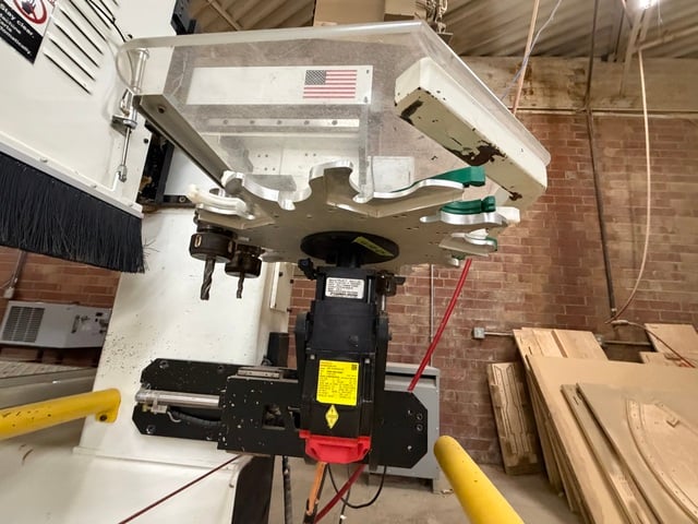 Onsrud #122C16C, CNC Router, 5' x 10' table, (2) 5' x 5' tables, vacuum pump, boring block, C-axis, Fanuc - Image 10