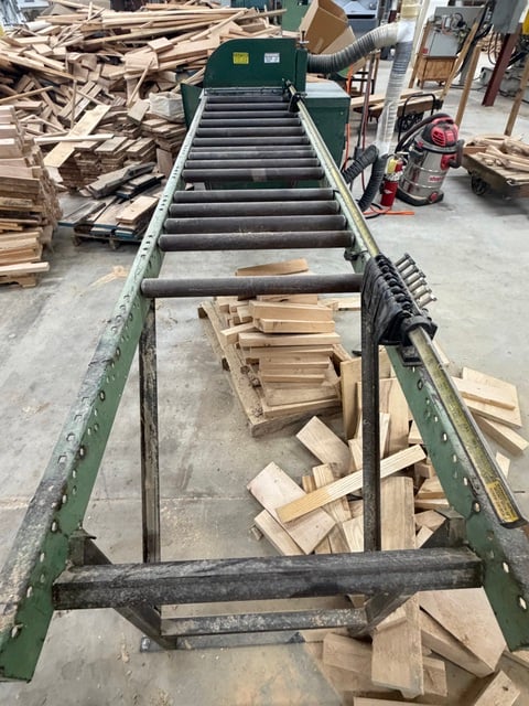 24" Whirlwind, Chop Saw, 10' infeed, 10' outfeed with stops, 10 HP - Image 4