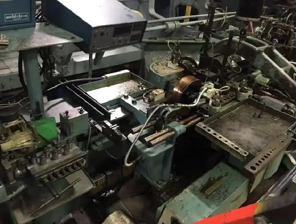 Asahi Seiki #MF-2, 1.5"width, 8" max length, 1/16"thkns, press head, 1989, S33845 - Image 3