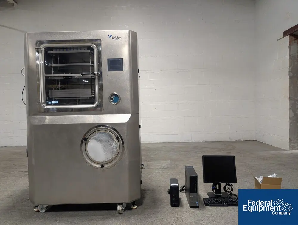 14.6" x 17.7" Telstar #Lyobeta-35, freeze dryer, 11 sq.ft., Stainless Steel, (6) shelves, -65 to 80°C shelf - Image 1