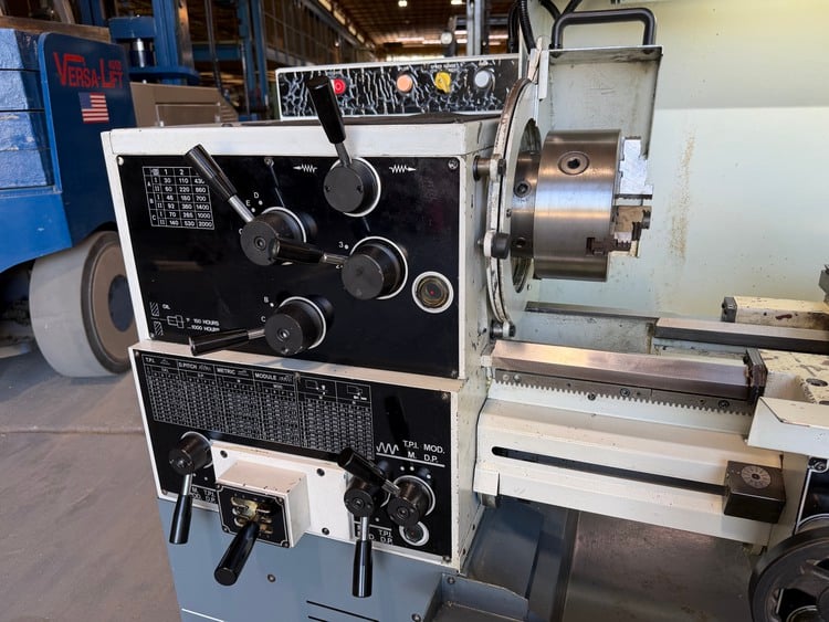 14" x 40" Clausing Metosa #C1440S, toolroom lathe, 8" swing over cross slide, 3-jaw chuck, chip pan, 4 KW - Image 3