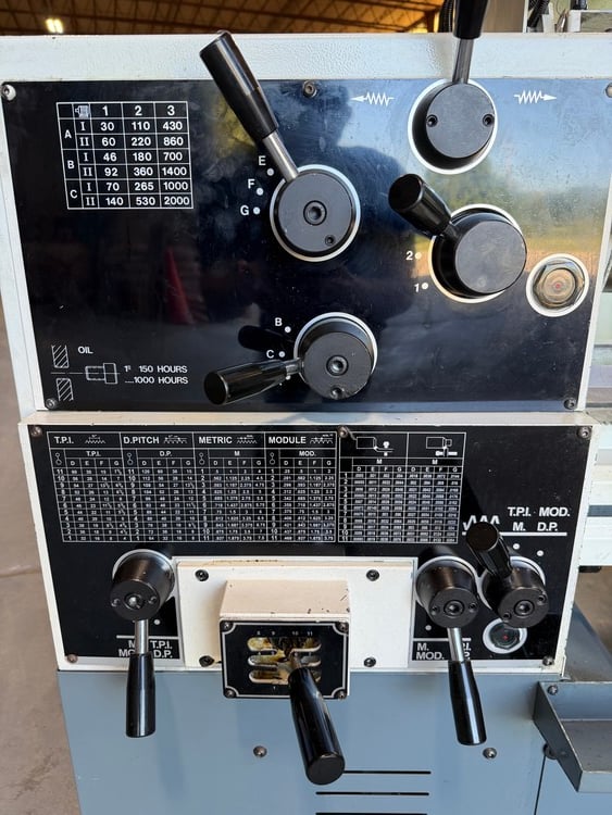 14" x 40" Clausing Metosa #C1440S, toolroom lathe, 8" swing over cross slide, 3-jaw chuck, chip pan, 4 KW - Image 7