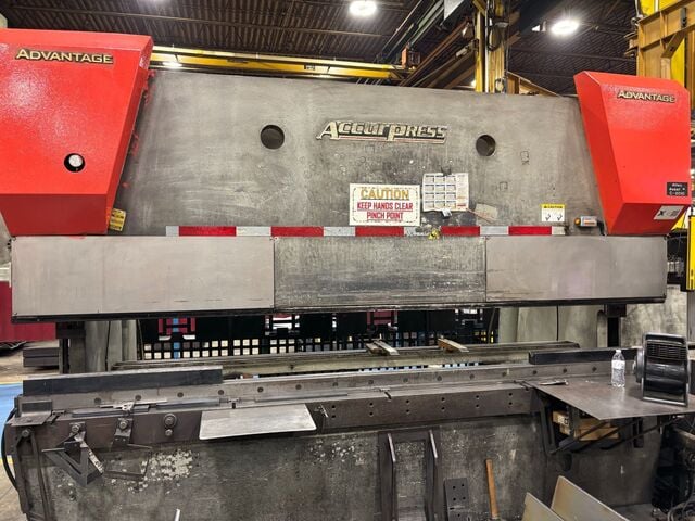 320 Ton, Accurpress #732012, 4-Axis CNC Press Brake, 12' overall length, 10.5' between housing, 6" stroke - Image 1