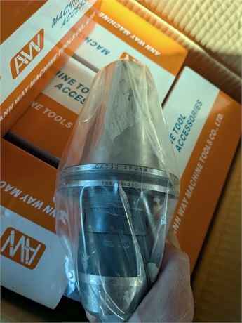 Annway Caterpillar 50 tool holders, ER collet chucks, end mill & morse taper holders, drill chuck holders - Image 6
