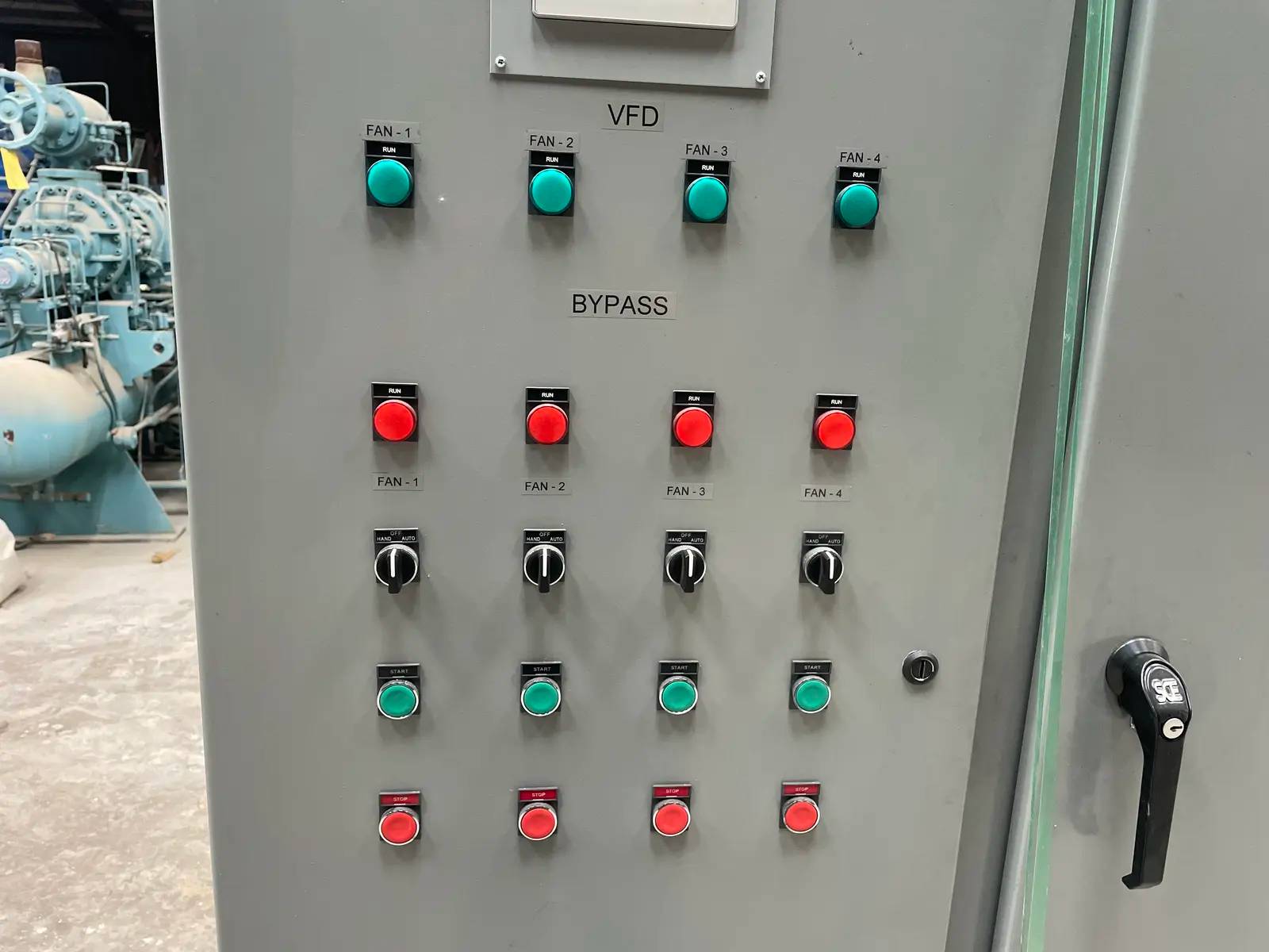 Jett Solutions, VFD Control Center, (4) Schneider Electric ATV212HD15N4 drives, (4) Square D motor starters - Image 9