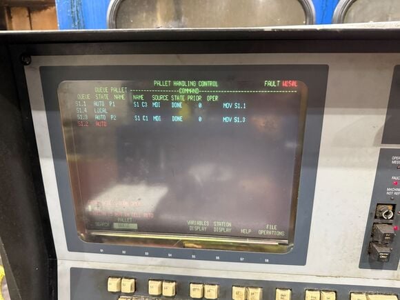 42" Giddings & Lewis #36-VTC, CNC Vertical Turning Center, 37" work height under rail, 50 HP, (2) 4-jaw - Image 7