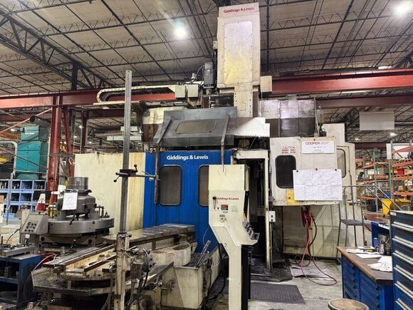 54" Giddings & Lewis #48-VTC, CNC Vertical Turning Center, 60" swing, 73" work height under rail, 100 HP, 60 - Image 2