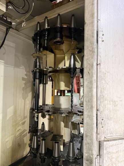 54" Giddings & Lewis #48-VTC, CNC Vertical Turning Center, 60" swing, 73" work height under rail, 100 HP, 60 - Image 9
