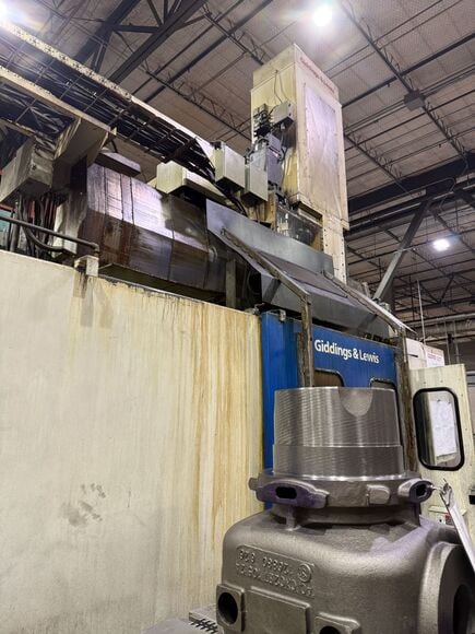 54" Giddings & Lewis #48-VTC, CNC Vertical Turning Center, 60" swing, 73" work height under rail, 100 HP, 60 - Image 10