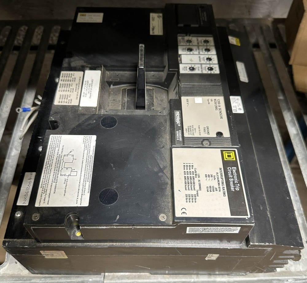 1200 Amps, Square D, Type NX Insulated Case Circuit Breaker, 3-pole, 600V Max., 1200A Sensor, 1200A Rating - Image 4