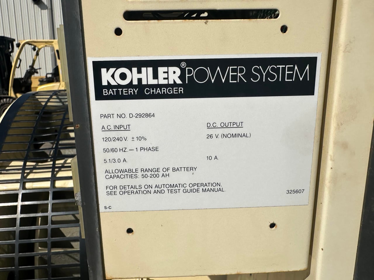 240 KW Kohler #230REOZD, generator end, 120/208 Volts, 1 & 3 phase, 12 wire, 750 hours, 1999 - Image 7