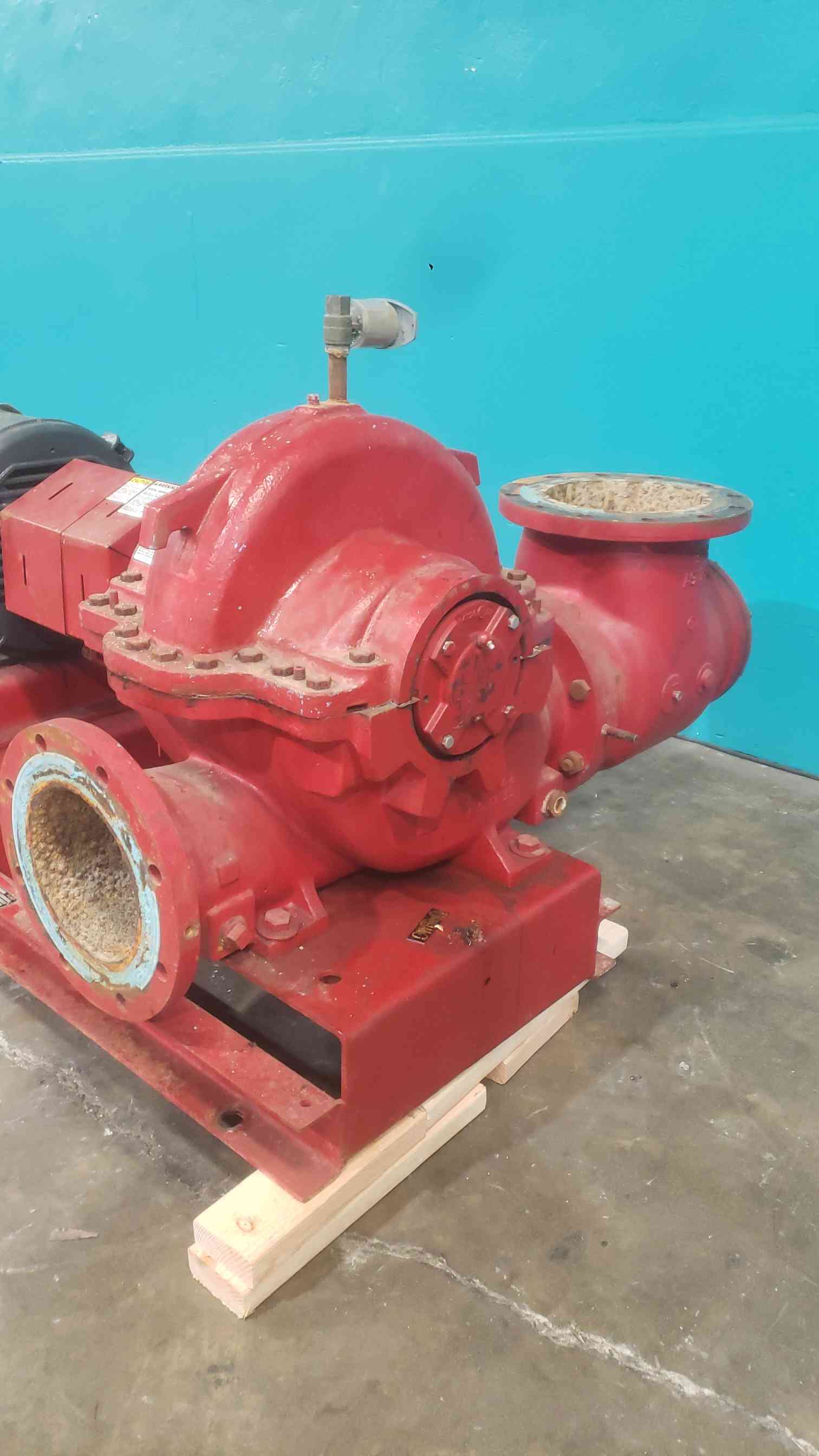 Bell & Gossett #HSC3, split case centrifugal pump, 8 x 8 x 12, US Motors 25 HP motor, 208-460 V. - Image 6