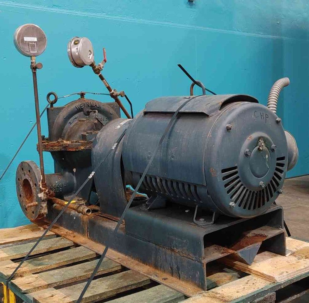 Weinman, split case centrifugal pump, Lincoln 30 HP motor, 230/460 V., 3 Phase, dual gauges - Image 2