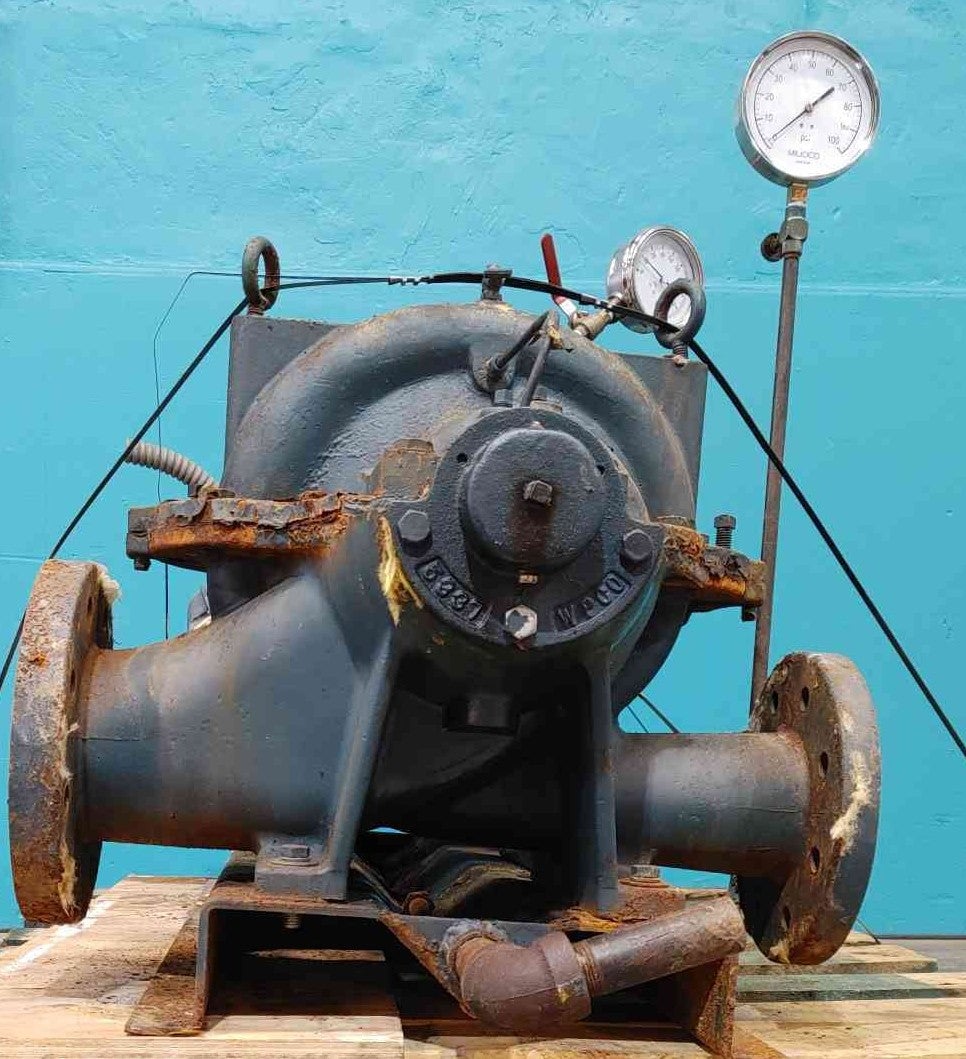 Weinman, split case centrifugal pump, Lincoln 30 HP motor, 230/460 V., 3 Phase, dual gauges - Image 4