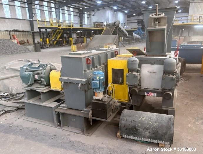 Komarek-Greaves #DH-300, heavy-duty two-roll Briquetting Press, 75 Ton roll separating force, 2-10 tons/hr. - Image 3