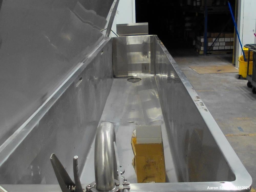 BCast #BC-COP-12, Stainless Steel COP Tank, clean-out-of-place jet wash tank, 144" L x 30" width, new - Image 3