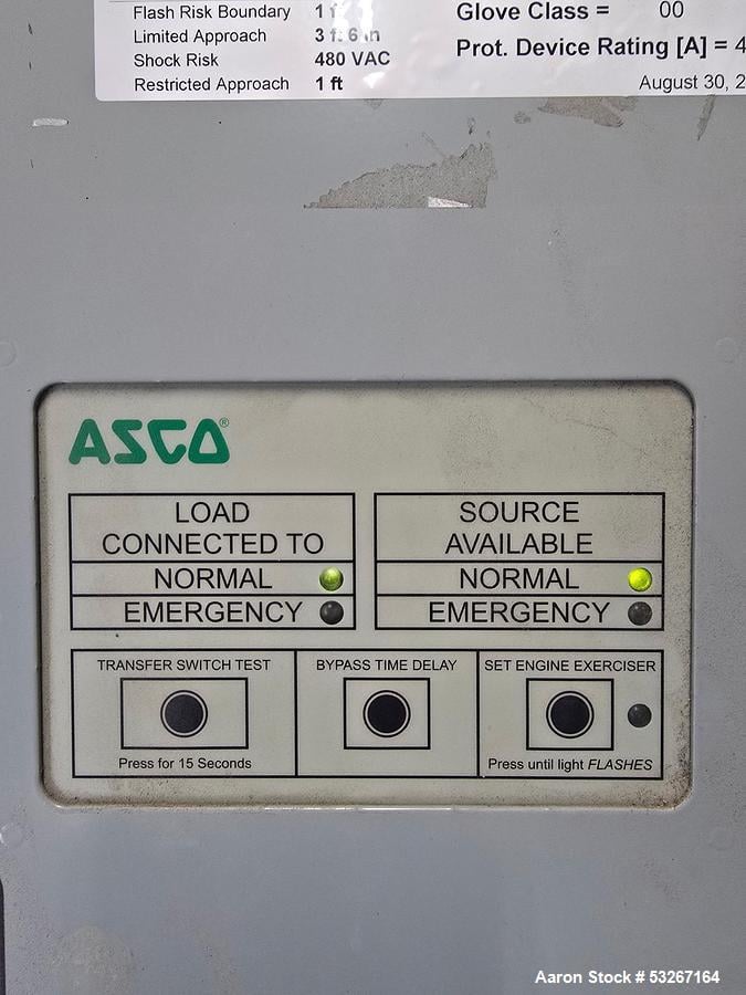 250 KW Caterpillar #3306DI, Diesel Generator, 480 Volts, 3-phase, 1800 RPM, 300 gallon base tank, transfer - Image 8