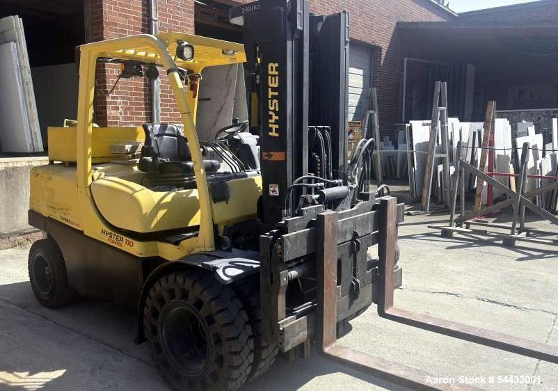 10,250 lb. Hyster #H110FT, forklift, diesel, side shifting fork positioner, 48" forks, S/N S005V03693M - Image 5