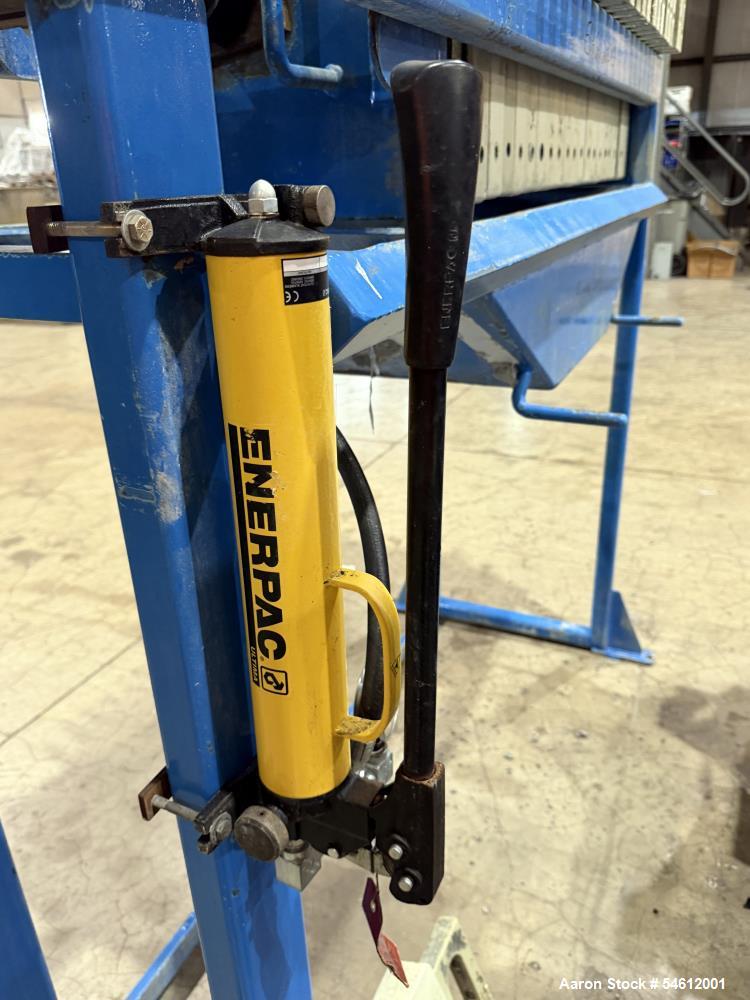 24" x 24" ACS, plate and frame filter press, 20 polypropylene plates, hydraulic plate closing, cake discharge - Image 8