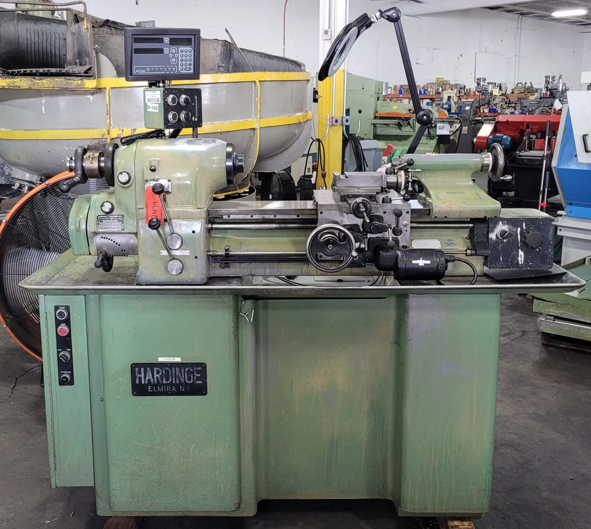 11" x 18" Hardinge #HLV-H, wide bed tool room lathe, 5-3/4" swing over cross slide, 1-1/4" bore, 3000 RPM - Image 1