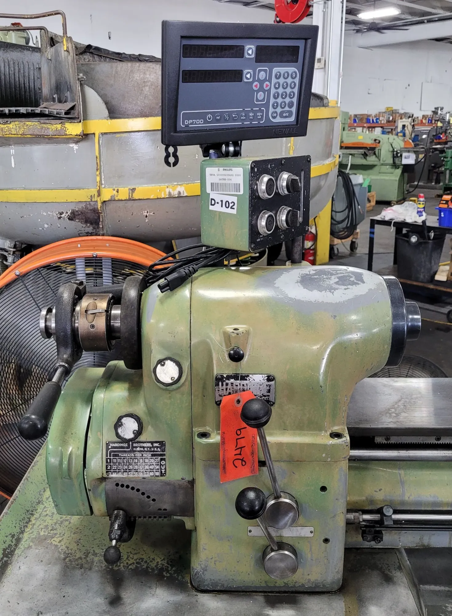 11" x 18" Hardinge #HLV-H, wide bed tool room lathe, 5-3/4" swing over cross slide, 1-1/4" bore, 3000 RPM - Image 6