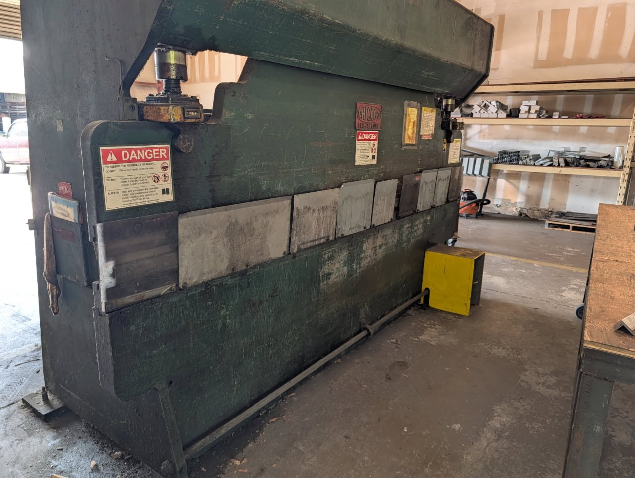 60/90 Ton, Chicago, Dreis & Krump #1012-L, press brake, 12' overall - Image 1