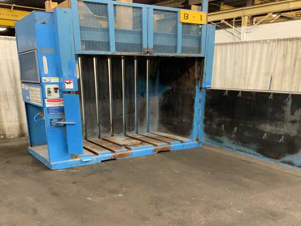 60" x 30" x 45" TL Industries #TVB60SO, vertical cardboard baler, 10 HP, bale ejector, 1998 - Image 8
