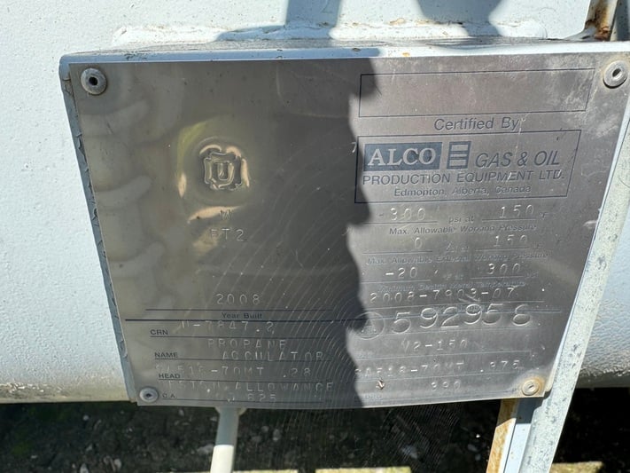 300 psi, Ace #E108, propane condenser process cooler, sour service, 14' x 10' skid, 2008 - Image 4