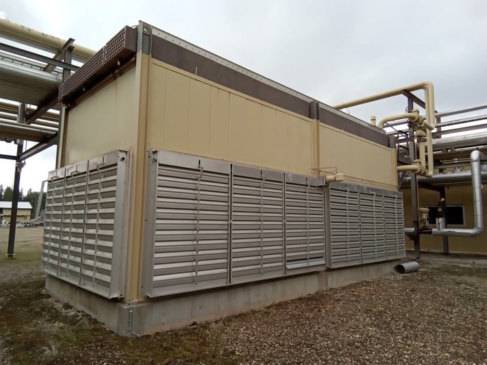 655 psi, Exchanger Industries, Ariel process cooler, 3 sets of finned tubes, 28' x 14' skid - Image 3