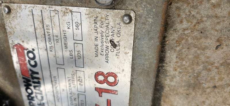 14 HP Arrow #Y-18, natural gas engine - Image 7