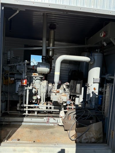 145 HP Geminis #H302, reciprocating compressor, 2-stages, Caterpillar 3306 NG engine, Air X 48EH cooler, 1315 - Image 5