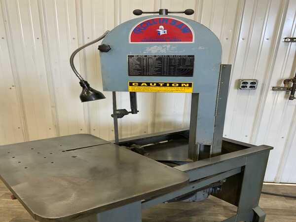 8-1/2" x 14" Roll-In #EF1459, vertical band saw, 120" x 3/4" blade, 30" x 18-1/2" table, 1 HP - Image 2