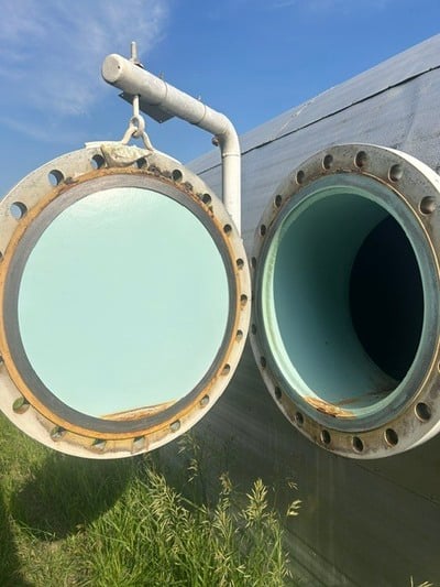 72" x 20' Flare Knockout, 110 bbl, 50 psi, sour, internally coated, 1999 - Image 5