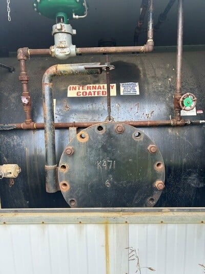 72" x 8' R. Pollitt Flare Knockout, 40 bbl, 15 psi, sour, 2003 - Image 8