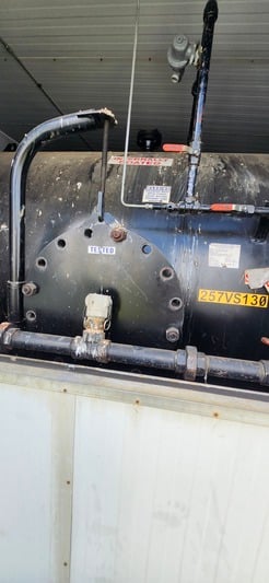 72" x 8' R. Pollitt Flare Knockout, 75 bbl, 15 psi, sweet, 1989 - Image 2
