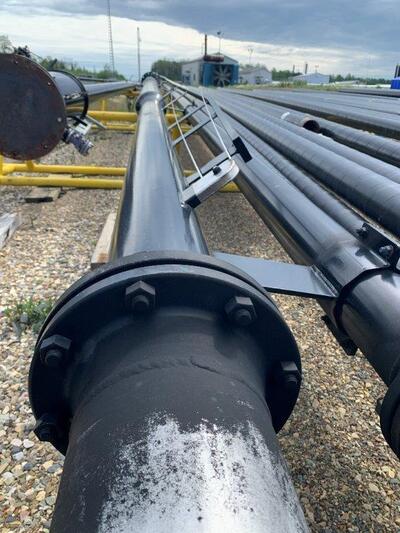 8" x 60' FlareTech Free Standing Flare Stack, dual 8" and 6", FT-PMI-XPH-2 ignition, 2018 - Image 1
