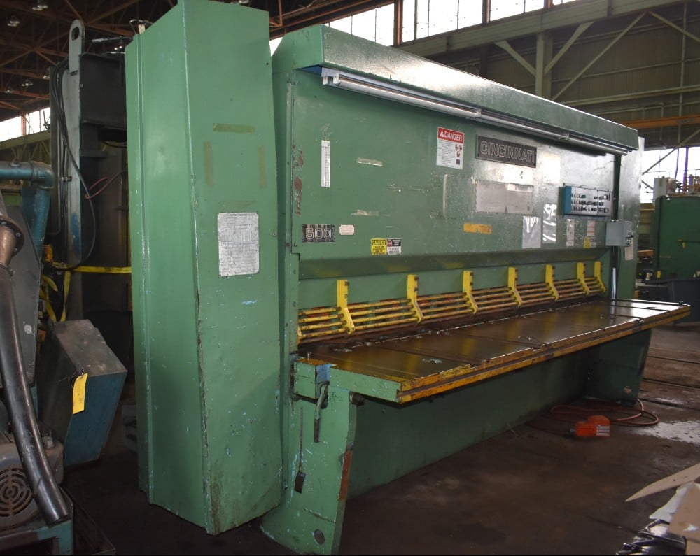 1/2" x 12' Cincinnati #500HSX12, hydraulic power squaring shear, 48" front operated power back gauge, 15 - Image 2