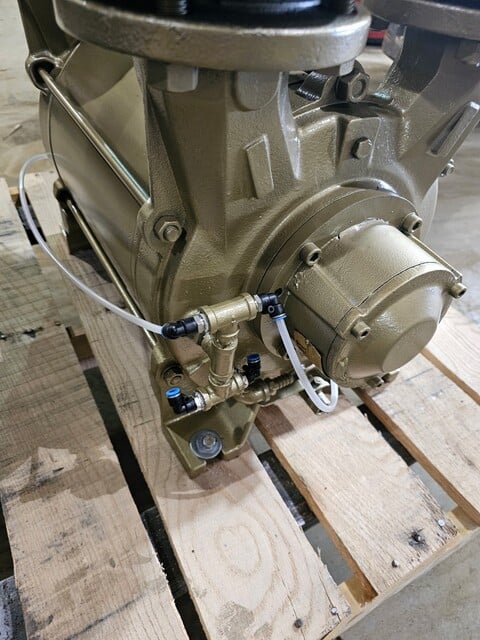 500 CFM, Dekker #DV0550B-KA2, Liquid Ring Vacuum Pump, 40 HP, oil bath bearings - Image 6
