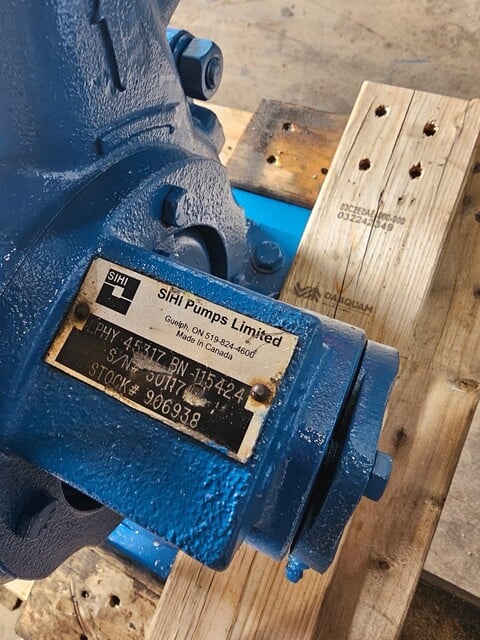 Sihi #LPHY-45317, Liquid Ring Vacuum Pump System, Stainless Steel, plated, 10 HP Baldor motor, 1760 RPM - Image 3